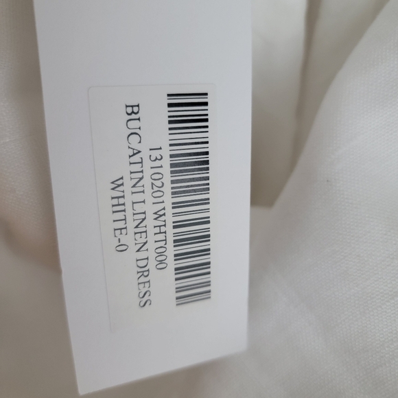 Reformation Bucatini Dress in White NEW - Picture 12 of 14